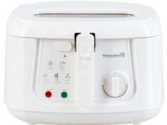 Friteuza electrica Hausberg, HB-1330A 1800 W, capacitate 3 L, cuva cu strat antiaderent, culoare Alb